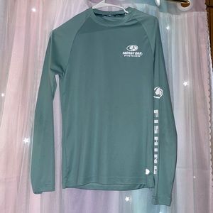 Teal Mossy Oak fishing shirt